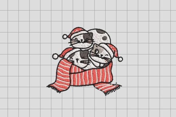 Christmas Cat with Scarf: A Business Embroidery Review