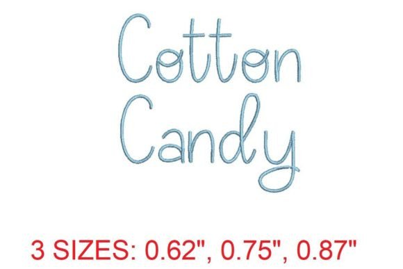 Cotton Candy Font: A Sweet Embroidery Font for Holiday Gifts