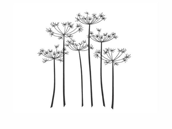 Cow Parsley: A Delicate Floral Embroidery Design