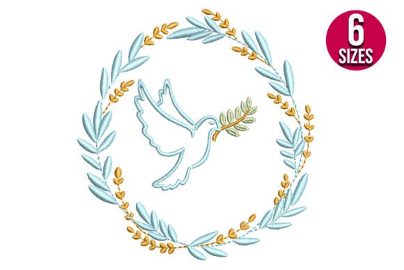 Dove with Leaf Wreath: Honest Embroidery Design Review