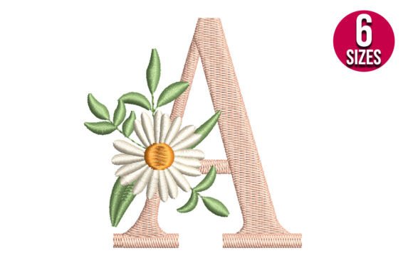 Floral Alphabet Letter A