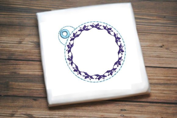 Floral Circular Key Ring