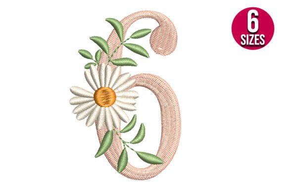 Floral Number Six: A Thoughtful Embroidery Choice for Meaningful Gifts