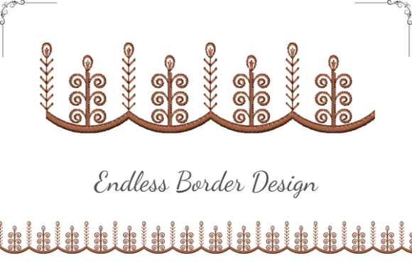Folk Style Border: A Seasonal Embroidery Staple
