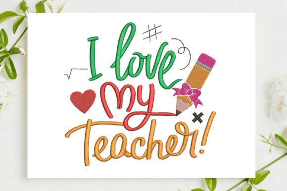 Teacher Quote: A Heartfelt Embroidery Design for Meaningful Gifts